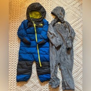 North Face Baby Snow Suit and Liner - 12-18M